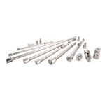 Juego de 21 piezas Craftsman de 1-4 pulgadas, 3-8 pulgadas y 1-2 pulgadas adaptadores extensiones y junta universal