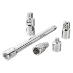 Juego de 5 unidades Craftsman adaptadores a 1-4 y a 12 junta universal y extensiones de 15 y 6